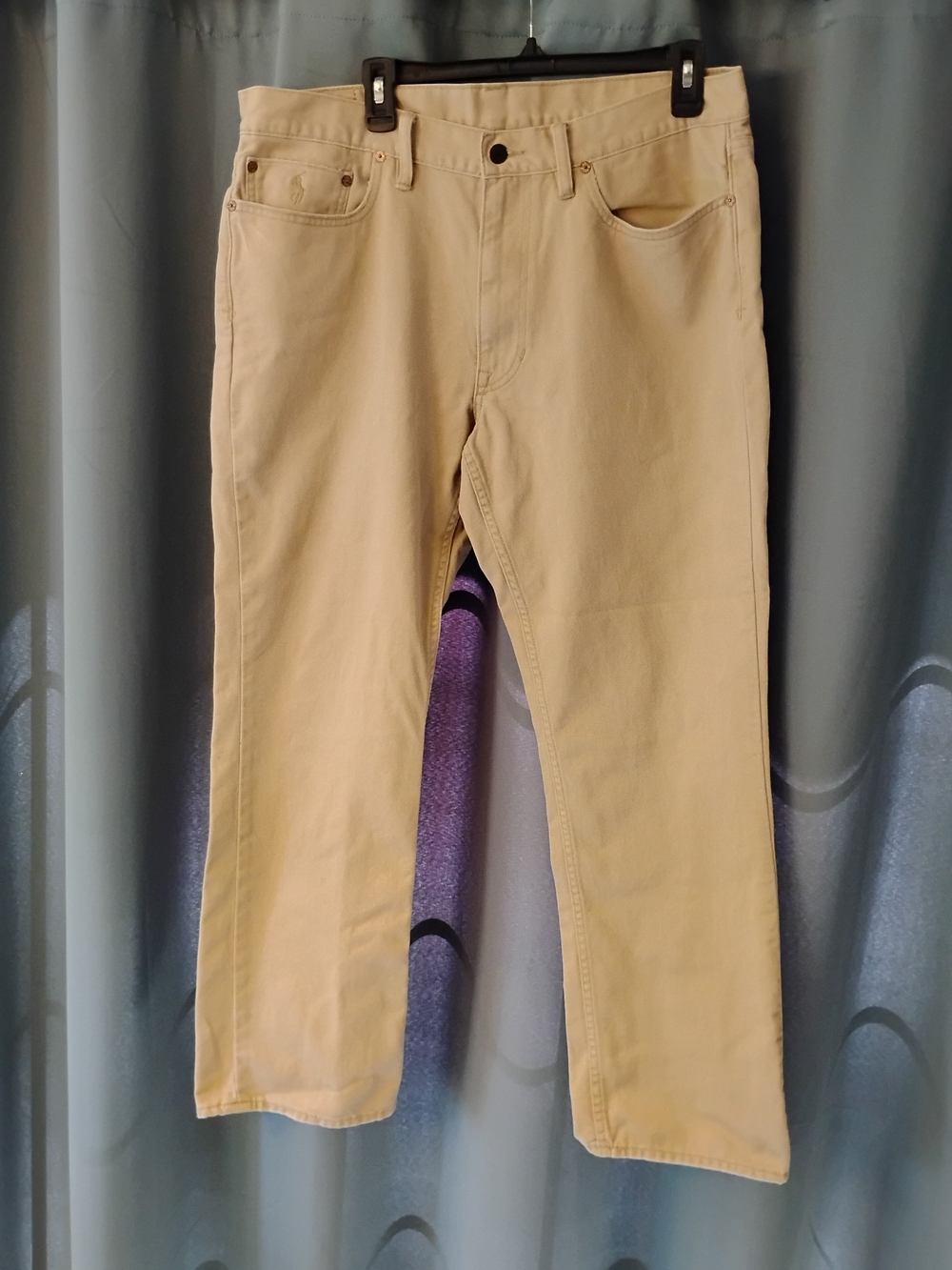 Polo Ralph Lauren Pants Men 38x30 (Fit 36x30) 650 Straight Leg Khaki Tan Jeans